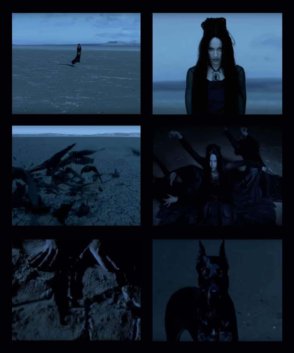 Madonna som heks i musikvideoen 'Frozen'