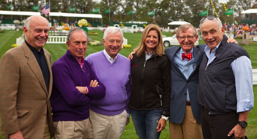 Michael Bloomberg til heste-party hos Leslie Wexner